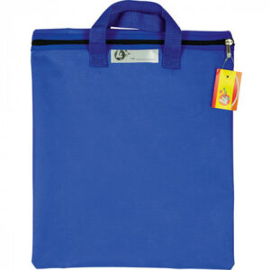 4KIDS NYLON LIBRARY BOOK BAG WITH HANDLE BLUE - DABAG4477