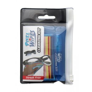 PIXEL WIPES 10ML GLASSES CLEANING KIT ALCOHOL/AMMONIA FREE 15CM X 18CM - JPS231