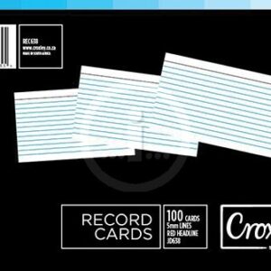 Croxley Record cards 102x152 Cello 100's - REC638-JD638