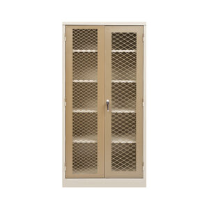 STATIONERY CUPBOARD WITH MESH DOORS 1800/900/450_SC003