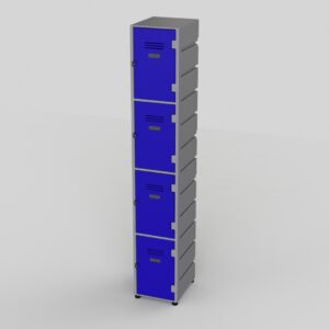 TH 4 TIER PLASTIC LOCKER FLAT TOP - PLOC4-FT