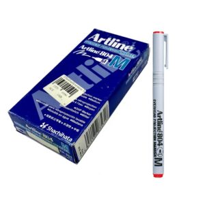 Artline EK 804 Red Medium Point Non-Permanent Overhead Projection Marker 1.0mm – Box of 12 – 41-4074-03