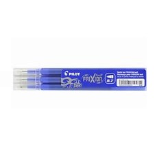 Pilot 3 Pc Refill for Frixion Ball/Clicker Blue - BLS-FR7-S3-L