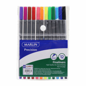Marlin Precision Fineliner 12's Assorted Colours - SM220