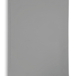 A5 SOFT TOUCH JOURNAL - RIBBON / ROUNDED CORNERS / H&T BANDS - LIGHT GREY - 432930