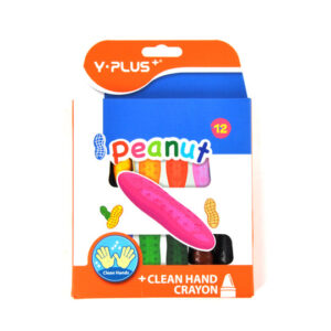 Y-Plus Peanut Crayons 12's - YCR150100