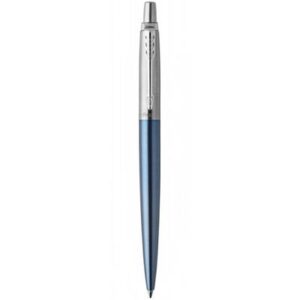 PARKER Jotter Ball Pen Medium Nib Blue Ink - Waterloo Blue Chrome Trim Ball Pen - NS1953191
