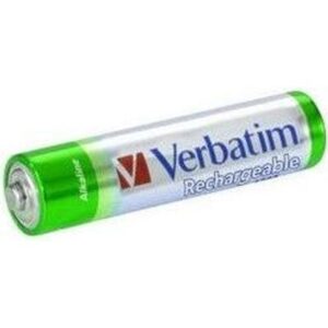 VERBATIM AAA PREMIUM RECHARGEABLE BATTERIES HR03 4 PACK - M49514
