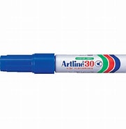 Artline EK 30 Chisel Point Permanent Marker 2.5mm Blue - Box of 12 - 41-0451-02