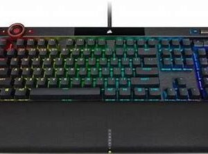 CORSAIR K100 RGB Mechanical Wired CHERRY MX SPEED Switch Keyboard with RGB Backlighting – Black. - CH-912A014-NA